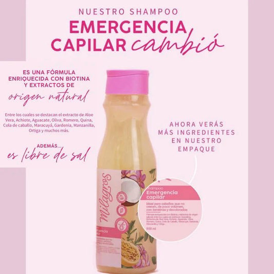 SHAMPOO EMERGENCIA CAPILAR MILAGROS
