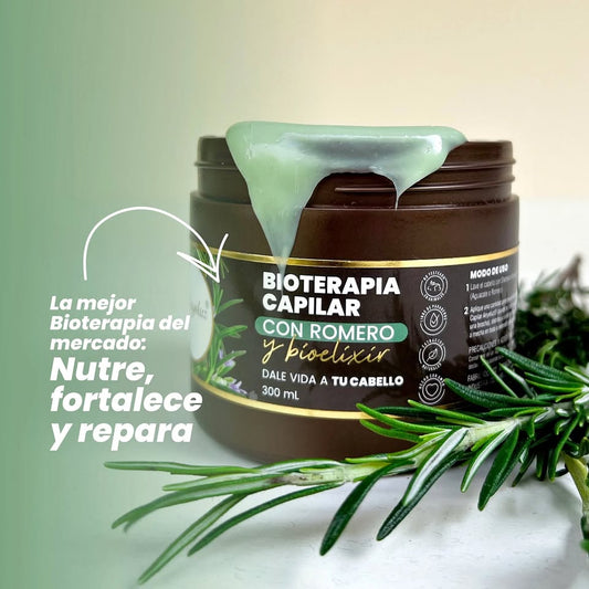 BIOTERAPIA CAPILAR CON ROMERO Y BIOLELIXIR