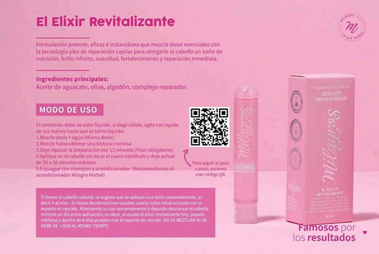 AMPOLLETA ELIXIR REVITALIZANTE MILAGROS