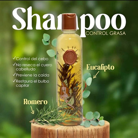 SHAMPOO CONTROL GRASA ROMERO Y EUCALIPTO RITUAL BOTÁNICO