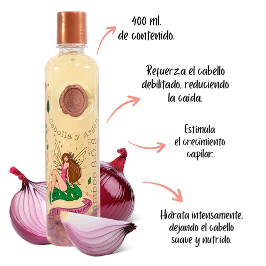 SHAMPOO S.O.S. CON CEBOLLA Y ARGAN RITUAL BOTANICO